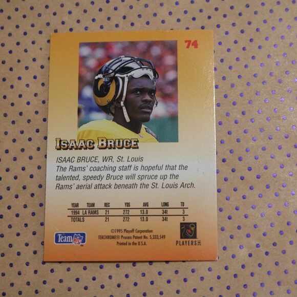 Isaac Bruce #74 Football Card - Picture 2 of 2